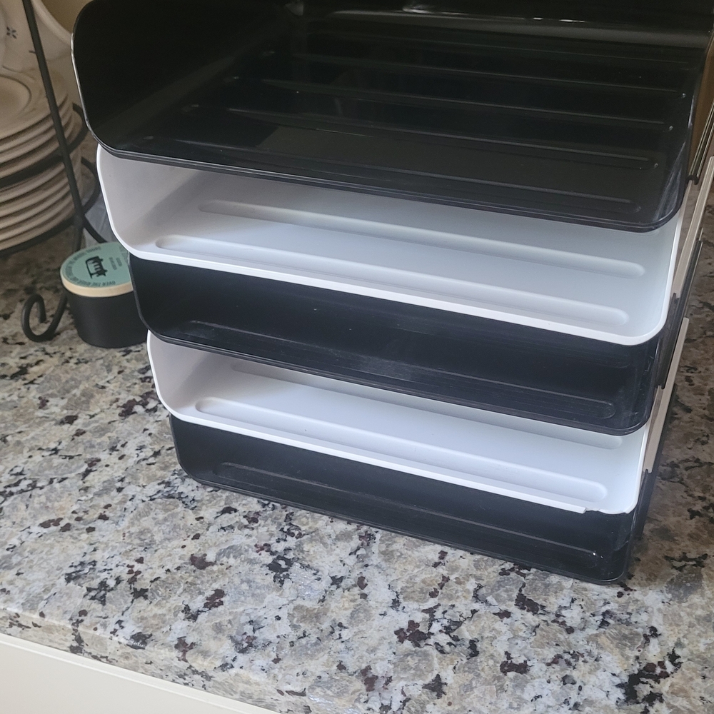 Black and White Storage Organizer